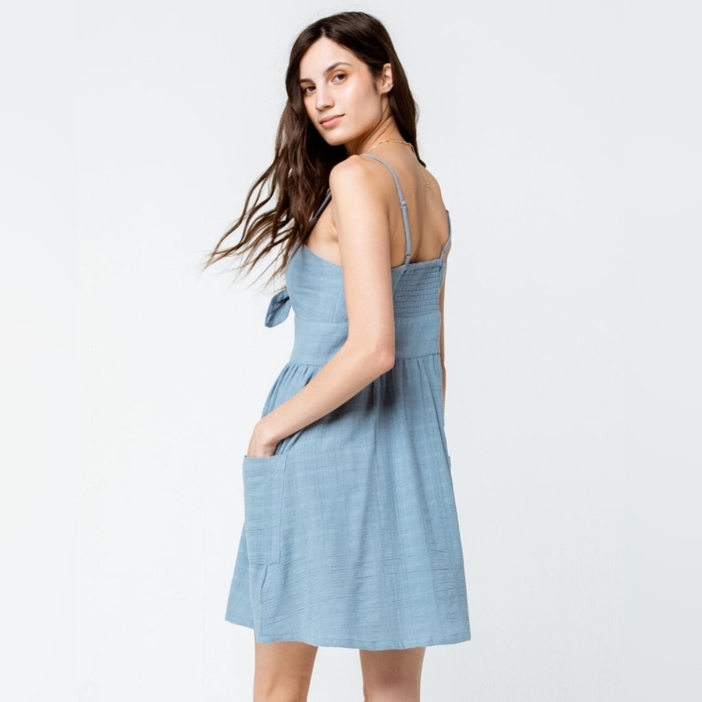 Roxy Cali Sun Dress Light Blue Women’s Medium NWT - Picture 3 of 14